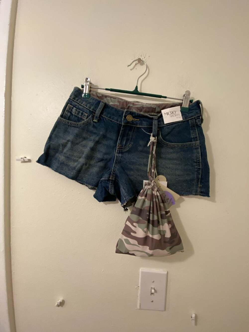 Micro Shorts Denim Size 0/24 Bikini Set Included